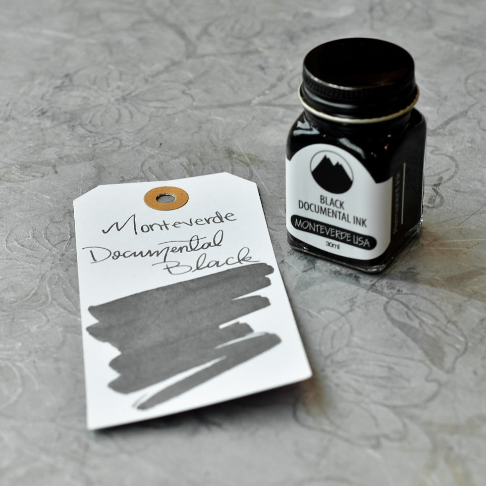 Monteverde USA 30ml Fountain Pen Ink Bottle Black Ash