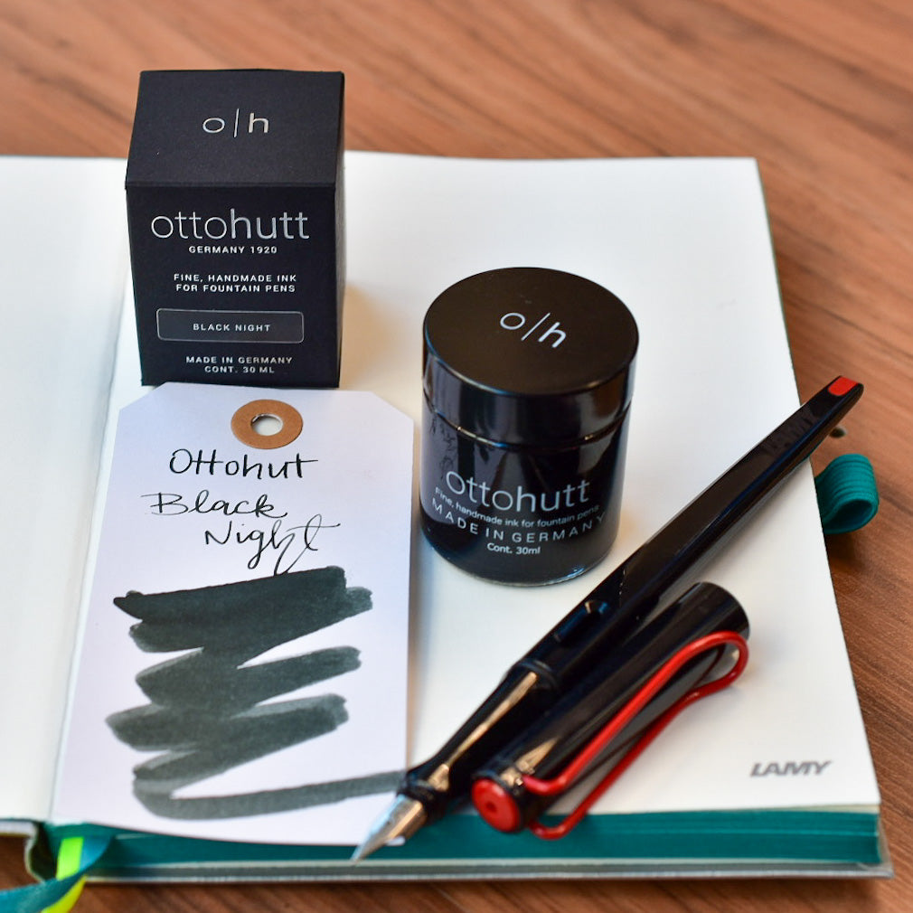 Otto Hutt Ink Bottle - Black - 30 ml - Pen Boutique Ltd