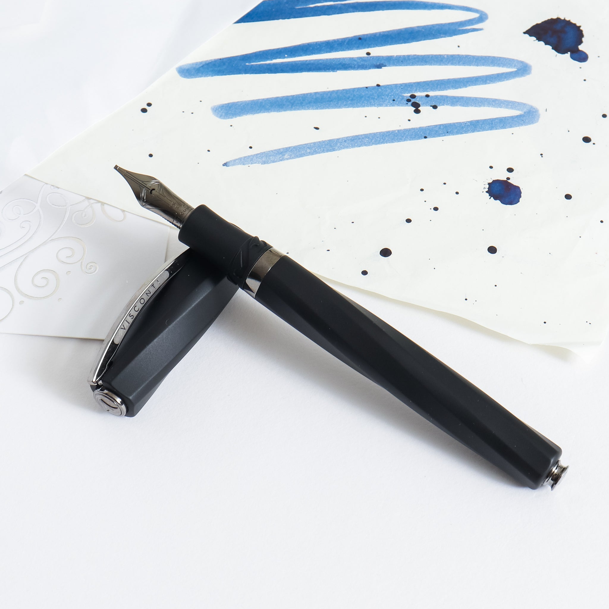 Visconti Divina Matte Black Fountain Pen