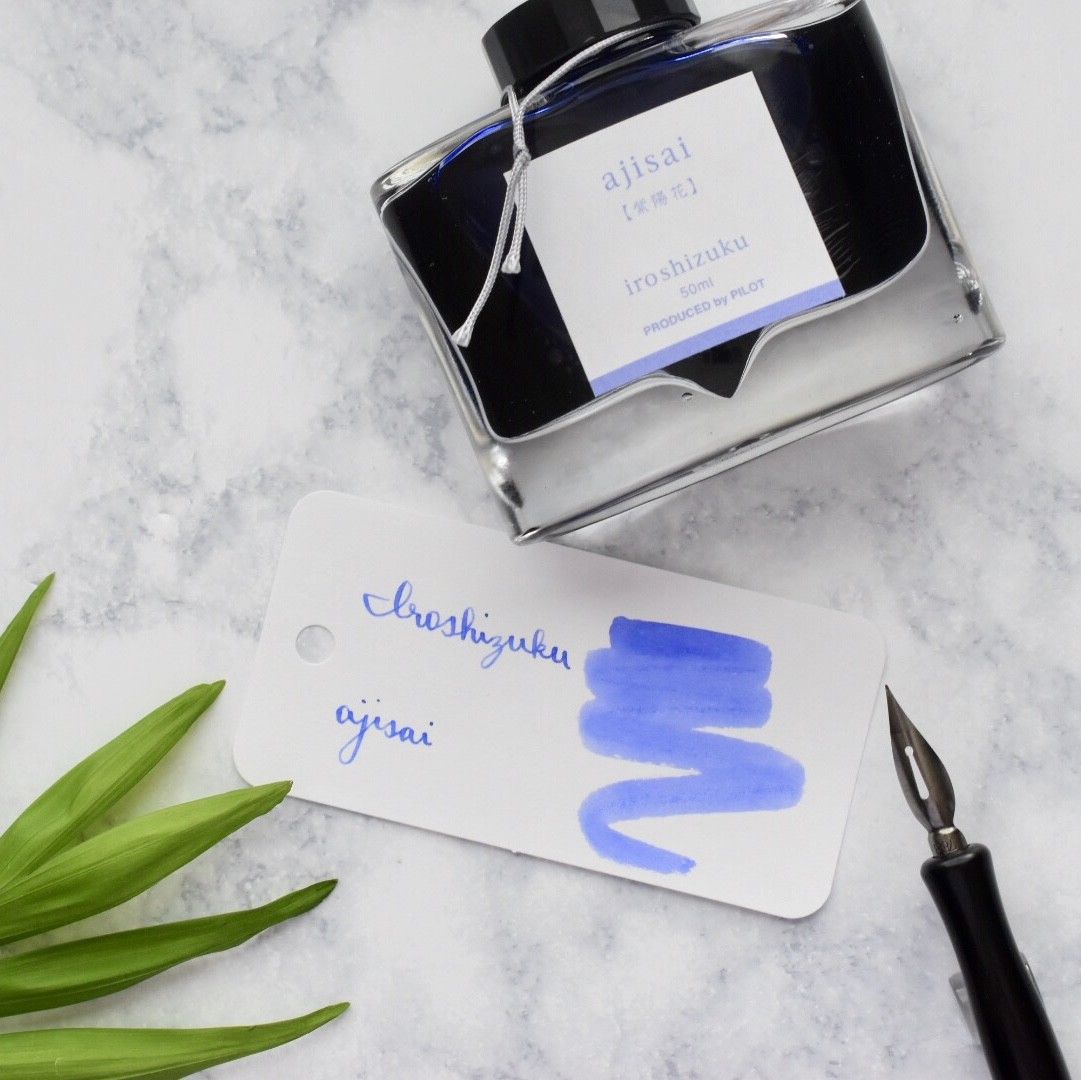 Pilot Iroshizuku Ajisai Periwinkle Blue Hydrangea 50ml Ink Bottle – Truphae