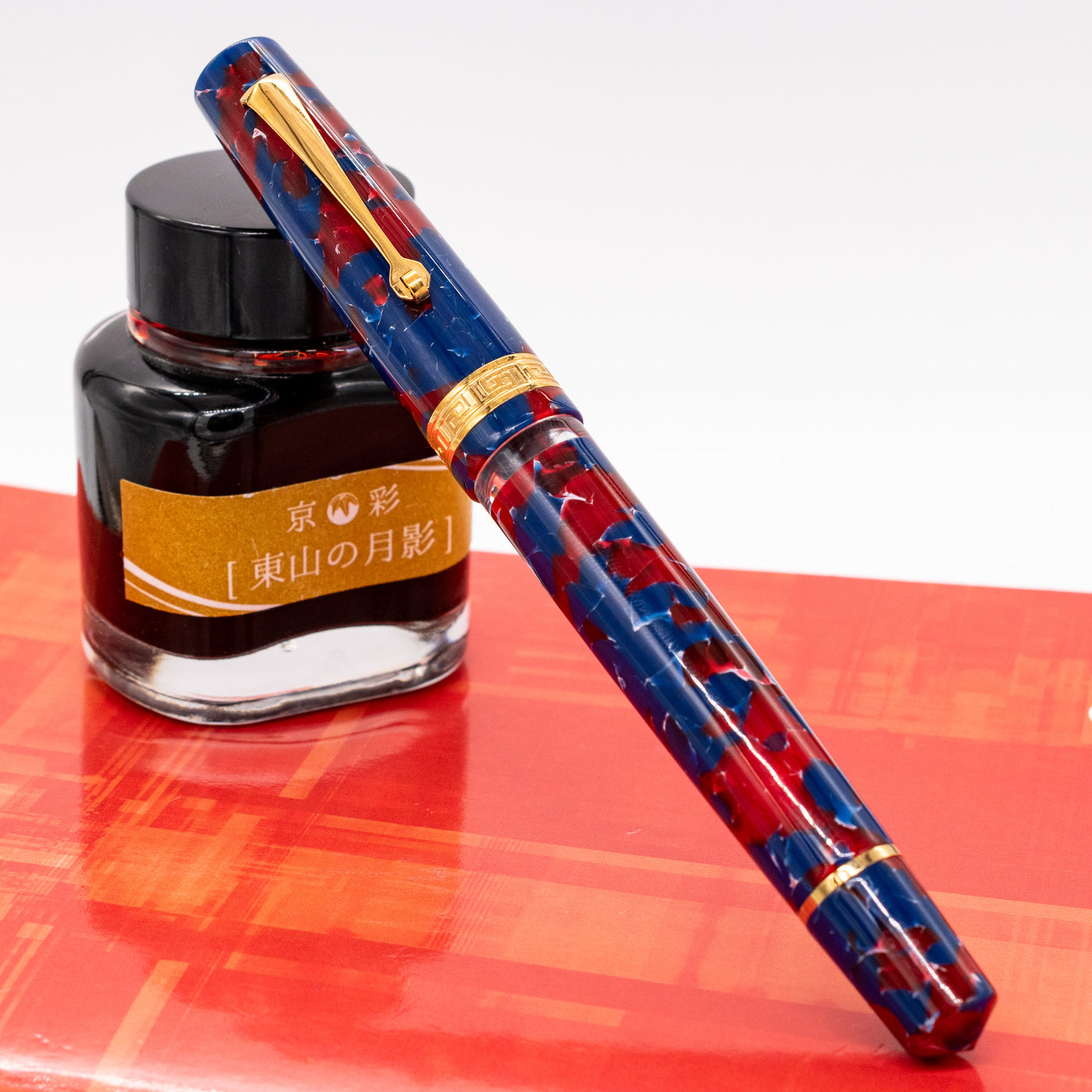 ASC Studio Blue Coral & Gold Fountain Pen - Preowned