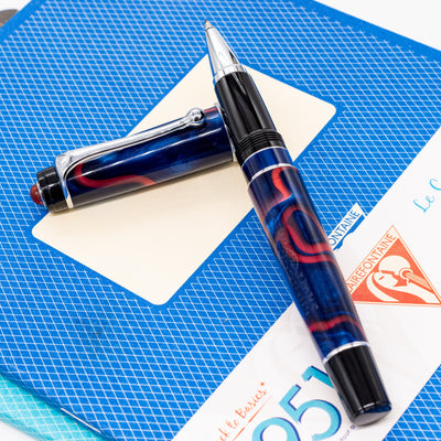 Aurora Continental Series America Rollerball Pen red blue