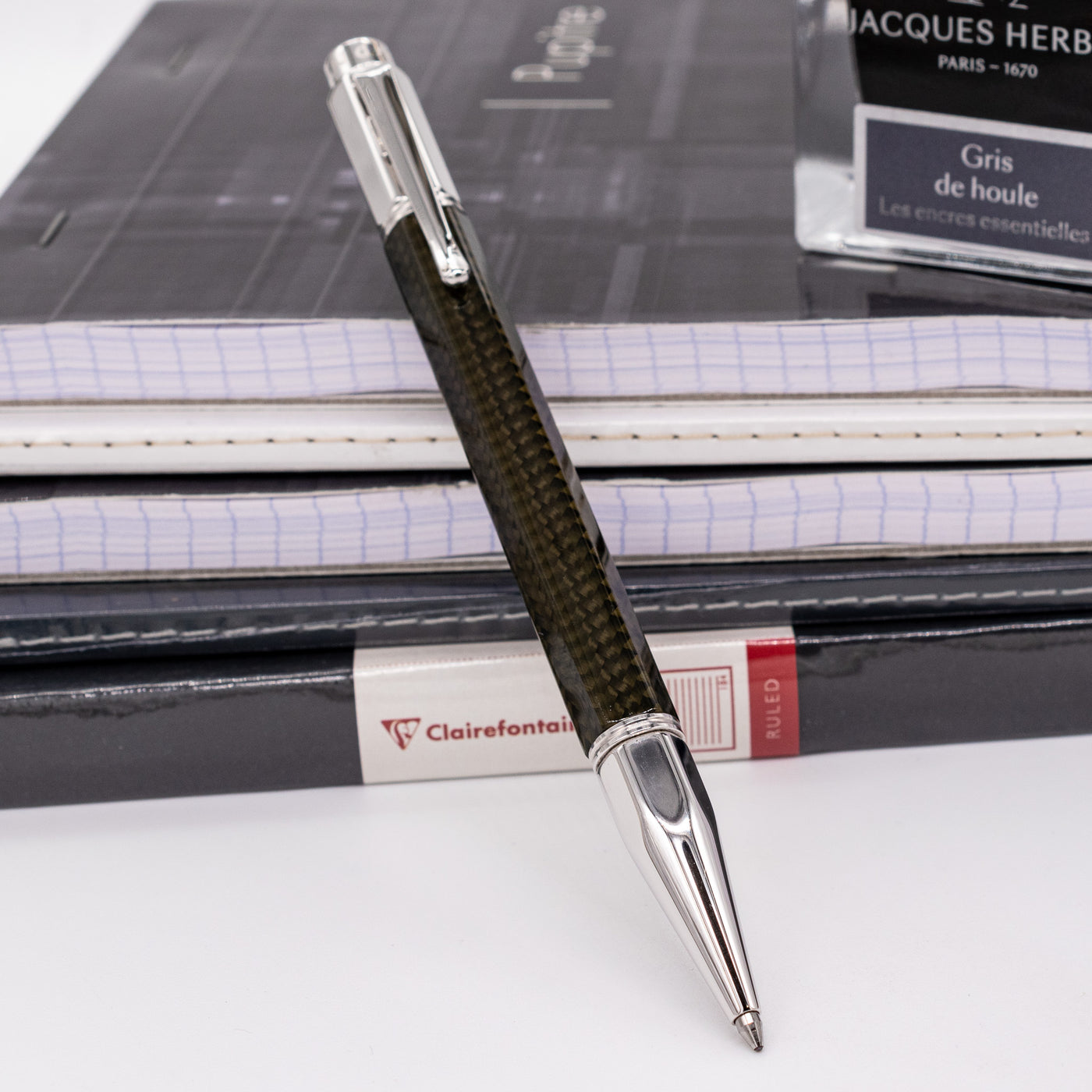 Caran d'Ache Varius Black Edition Ballpoint Pen - Carbon Fiber limited edition