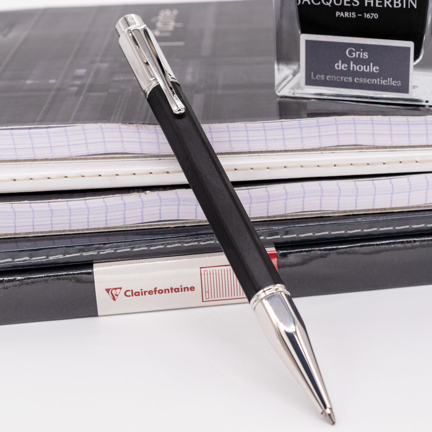 Caran d'Ache Varius Black Edition Ballpoint Pen - Rubber limited edition