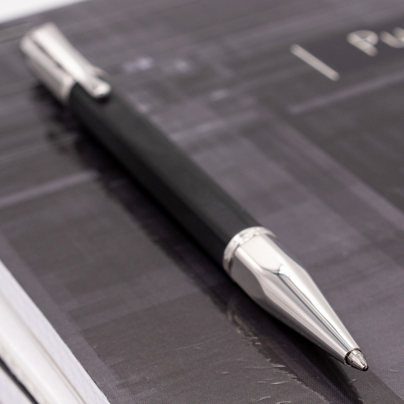 Caran d'Ache Varius Black Edition Ballpoint Pen - Rubber tip