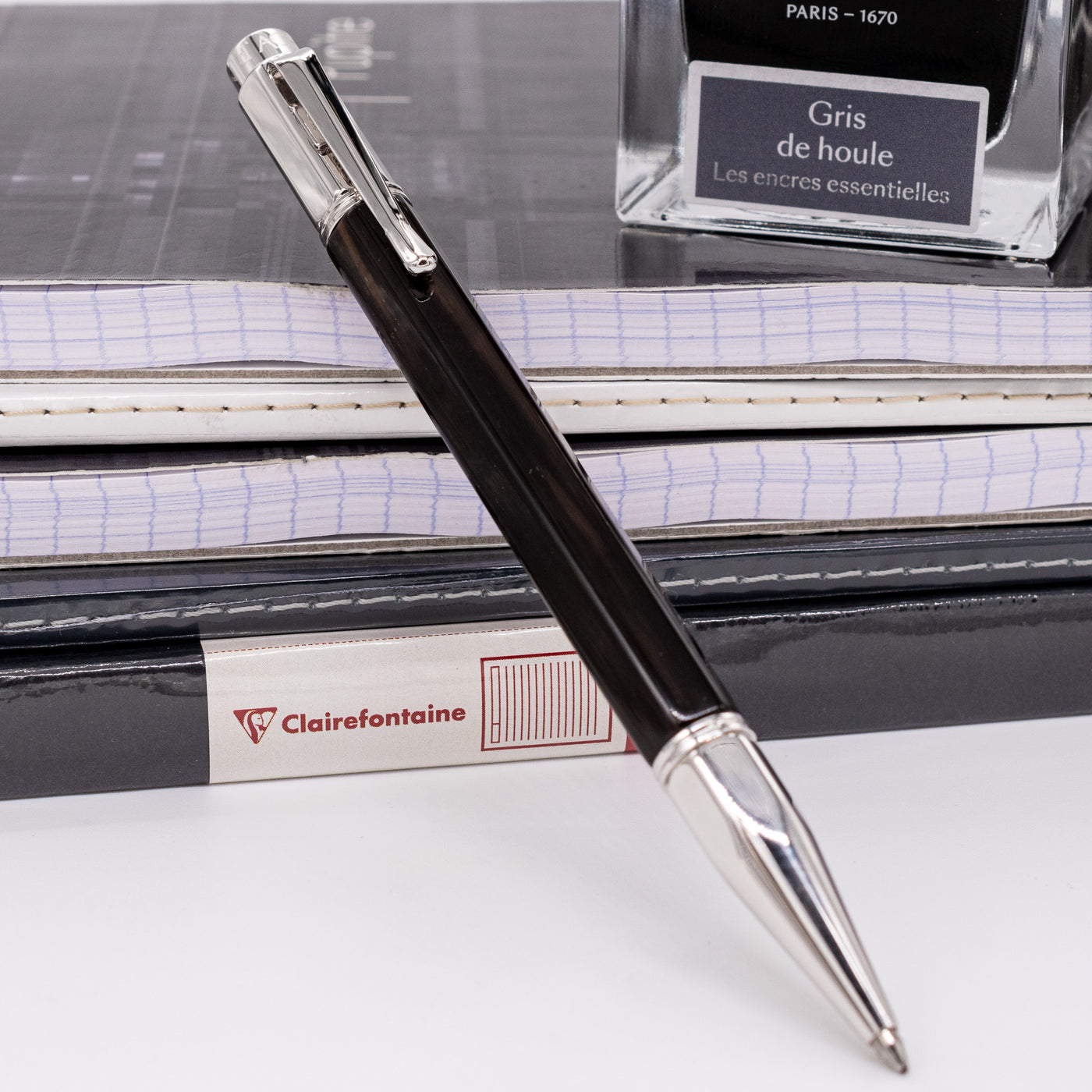 Caran d'Ache Varius Black Edition Ballpoint Pen - Zebu Horn black edition