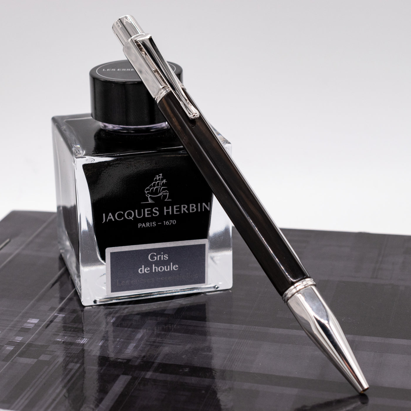 Caran d'Ache Varius Black Edition Ballpoint Pen - Zebu Horn