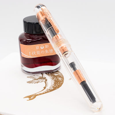 Conklin All American Demo Rose Gold Eyedropper Fountain Pen capped