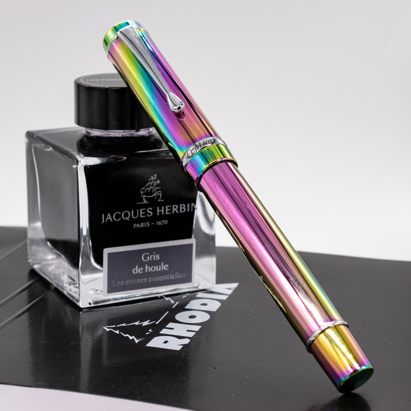 Conklin Duragraph Rainbow Fountain Pen capped