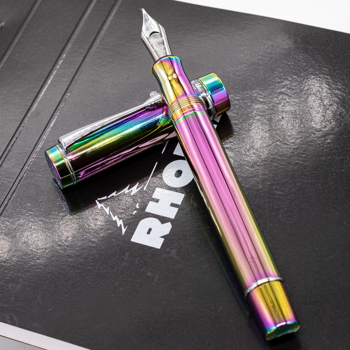 Conklin Duragraph Rainbow Fountain Pen metal