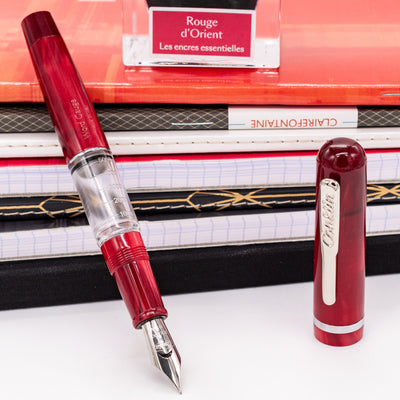 Conklin Heritage Word Gauge Red Fountain Pen