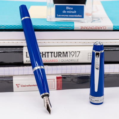 Cross Bailey Lights Fountain Pen - Blue & Chrome