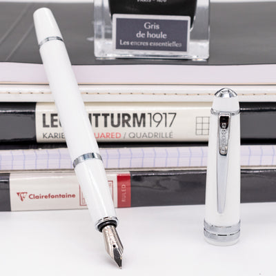 Cross Bailey Lights Fountain Pen - White & Chrome