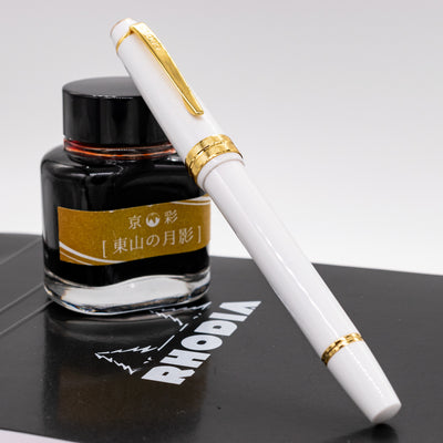 Cross Bailey Lights Fountain Pen - White & Gold capped