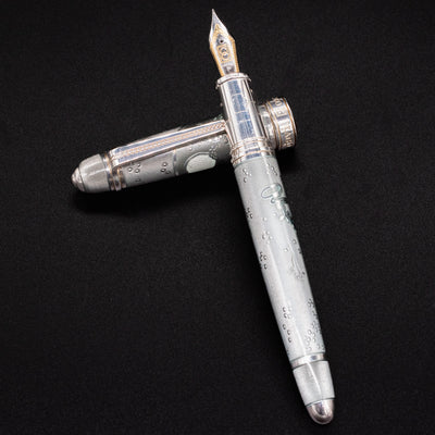 David Oscarson Alexander Fleming Fountain Pen - Grey enamel