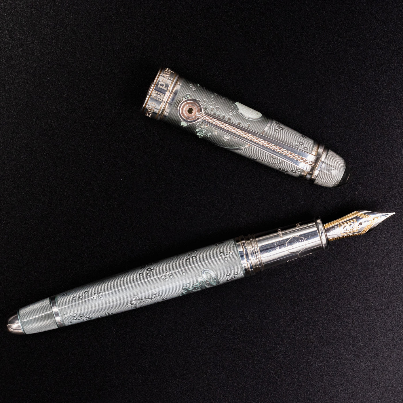 David Oscarson Alexander Fleming Fountain Pen - Grey limited edition