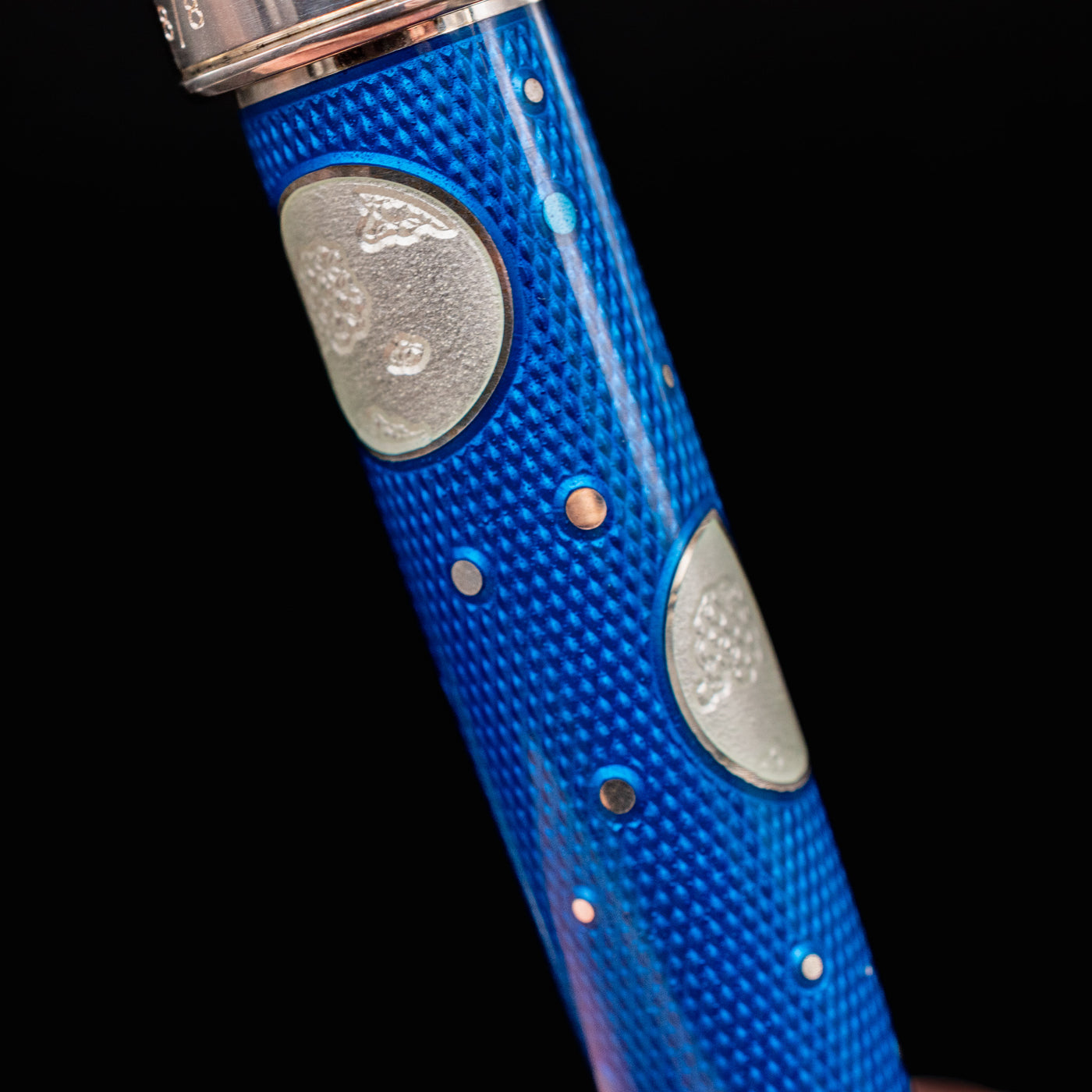 David Oscarson Celestial Fountain Pen - Sky Blue Moonphase