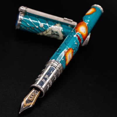 David Oscarson Edwin Hubble Fountain Pen Teal Blue