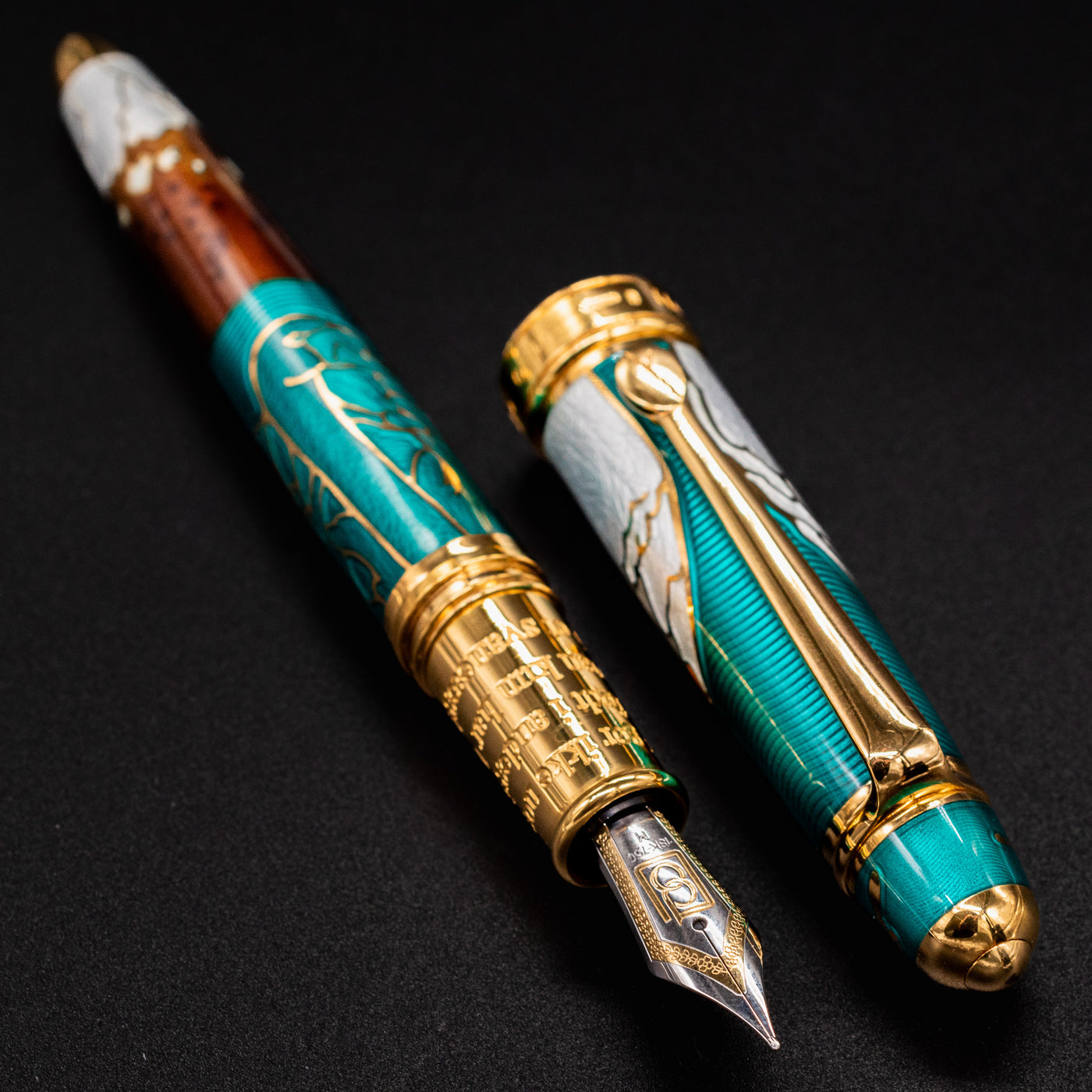 David Oscarson Hans Christian Andersen Fountain Pen - Teal ugly duckling