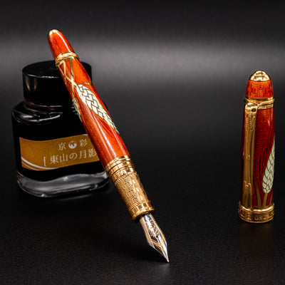 David Oscarson Harvest Fountain Pen - Amber