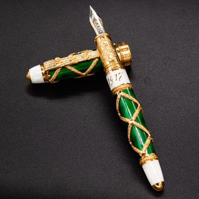 David Oscarson Imperial Fountain Pen - Emerald Green