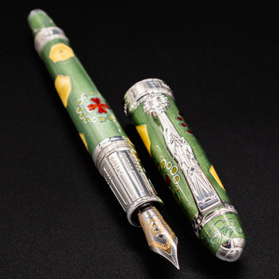 David Oscarson La Sagrada Familia Fountain Pen Olive Green Gaudi