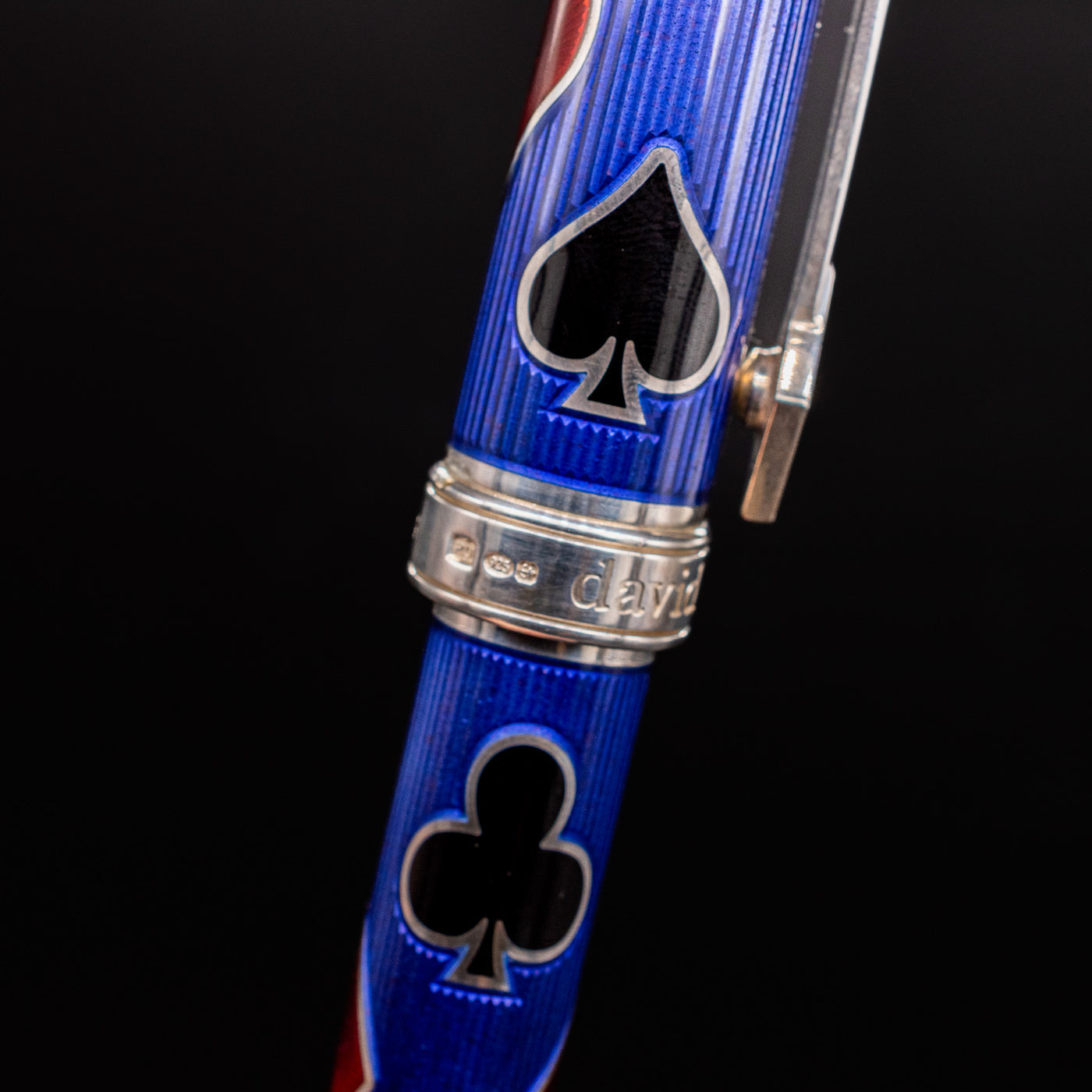 David Oscarson Les Quatra Couleurs Fountain Pen Purple Spade Club