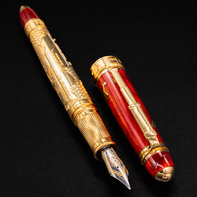 David Oscarson Meriwether Lewis Fountain Pen - Ruby Red new