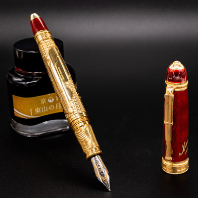 David Oscarson Meriwether Lewis Fountain Pen - Ruby Red