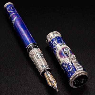 David Oscarson Nikola Tesla Fountain Pen - Deep Purple limited edition