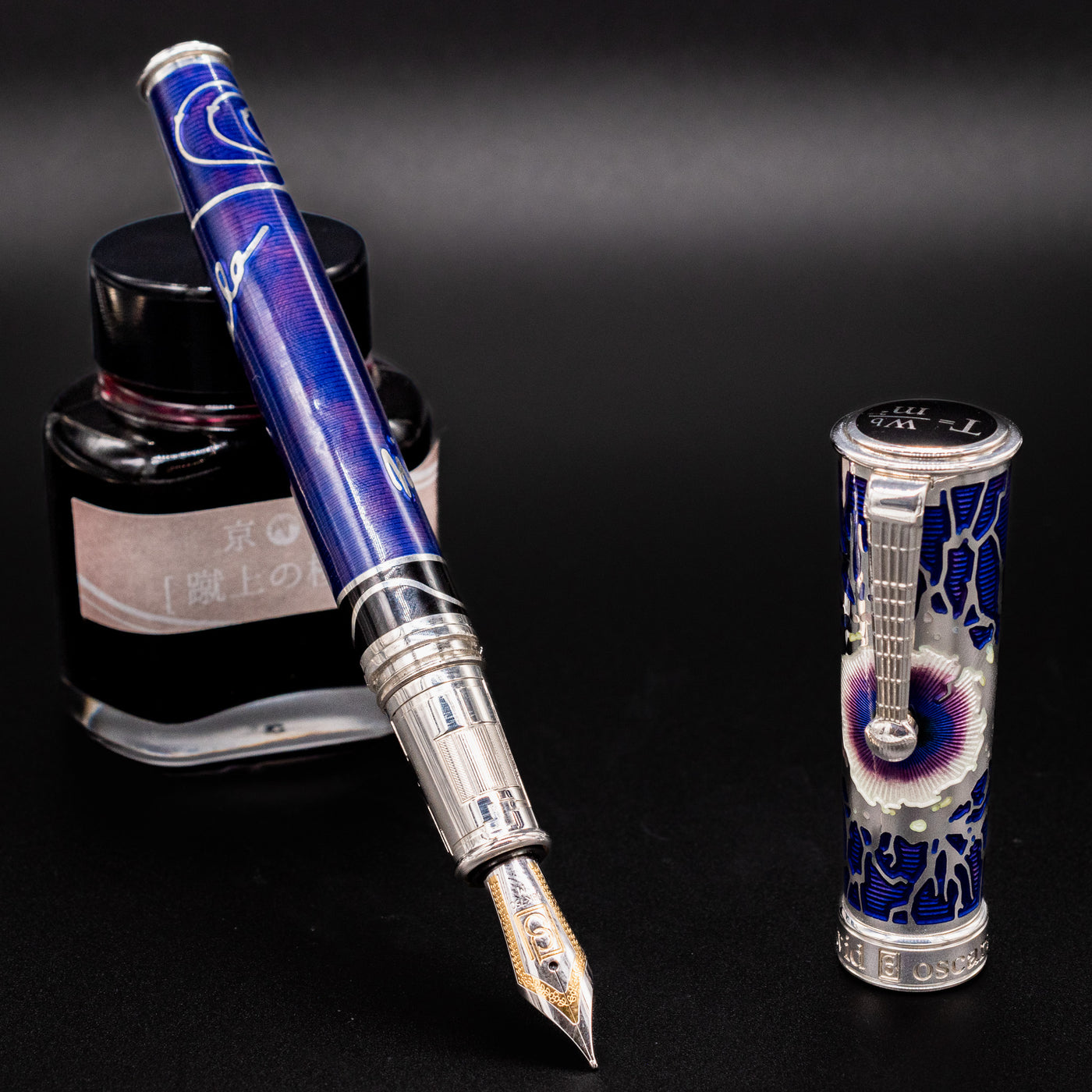 David Oscarson Nikola Tesla Fountain Pen - Deep Purple