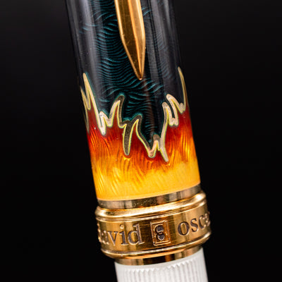 David Oscarson Sankta Lucia Fountain Pen Flames