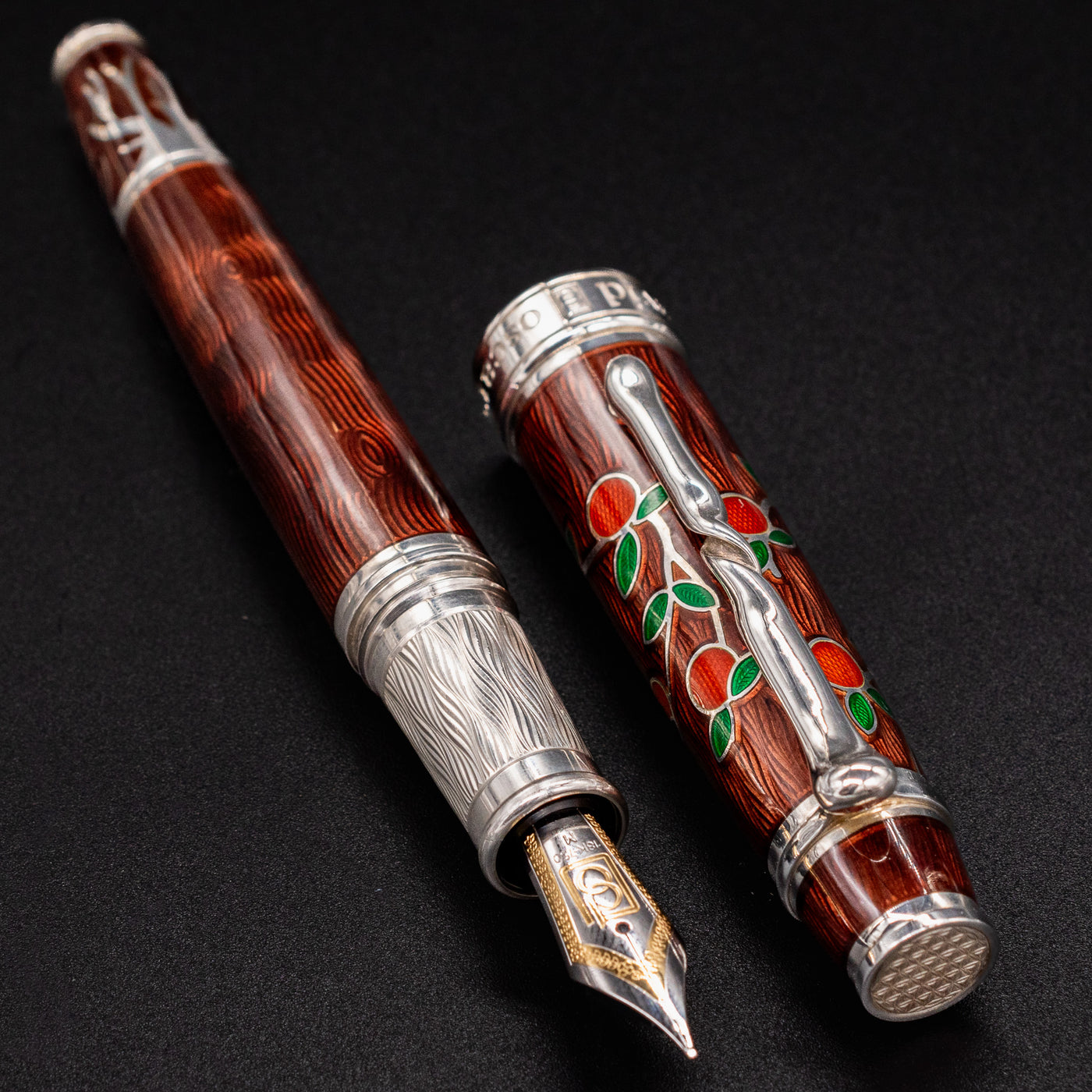 David Oscarson Tree of Life Fountain Pen Liquid Coffee Limited Edition