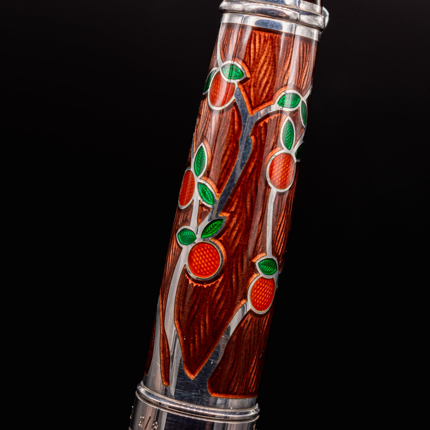 David Oscarson Tree of Life Fountain Pen Liquid Coffee Oranges