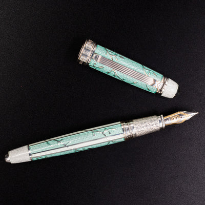 David Oscarson Trellis Fountain Pen - Turquoise new