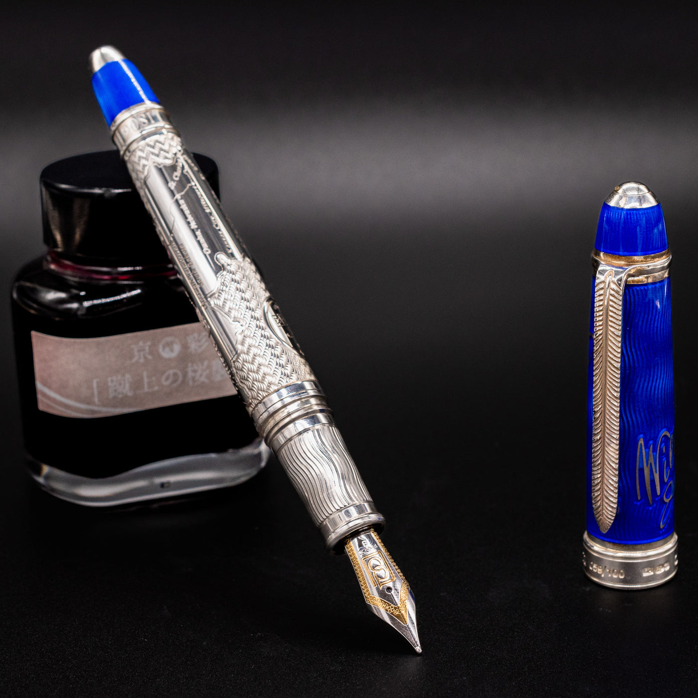 David Oscarson William Clark Fountain Pen - Sapphire Blue