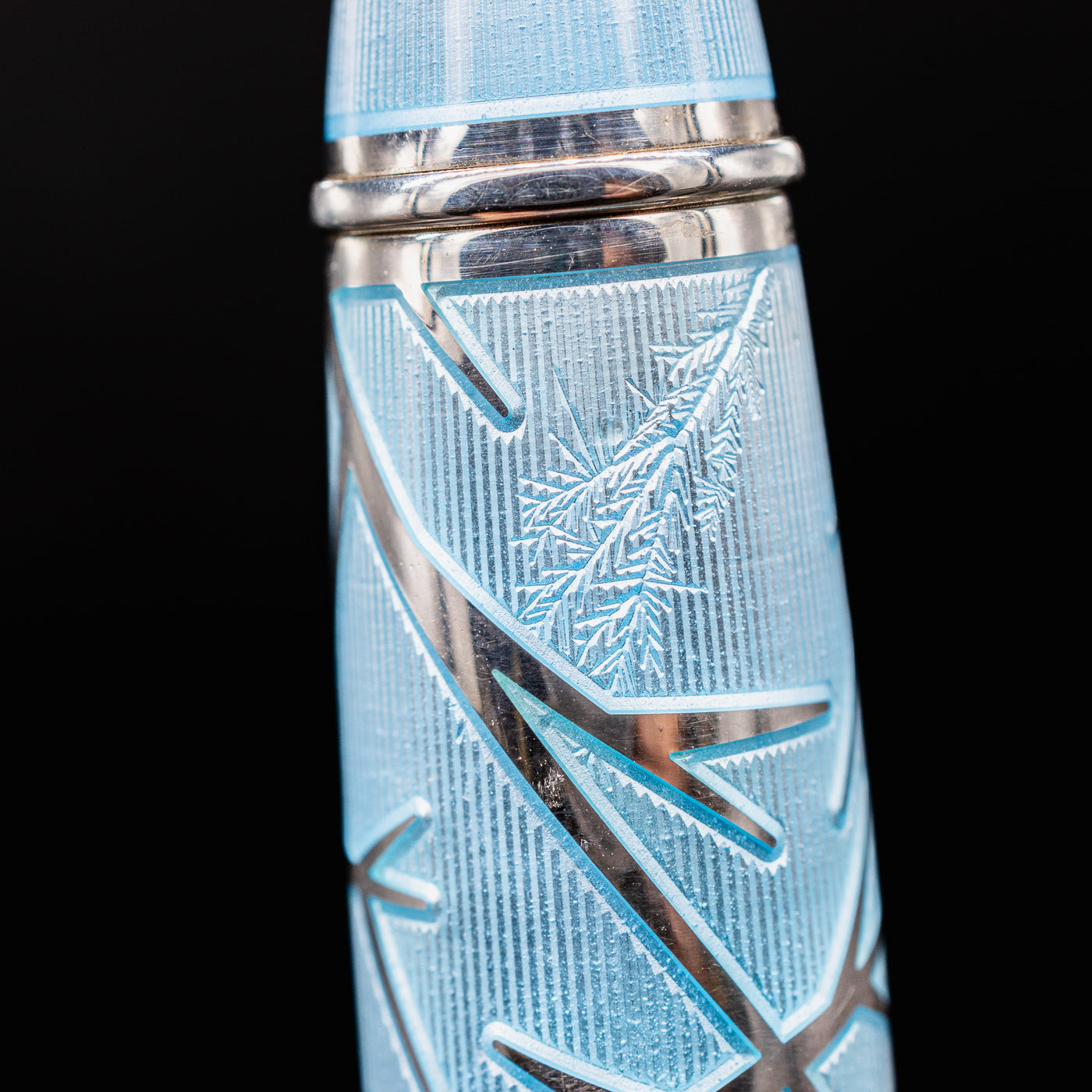 David Oscarson Winter Fountain Pen - Light Blue branches