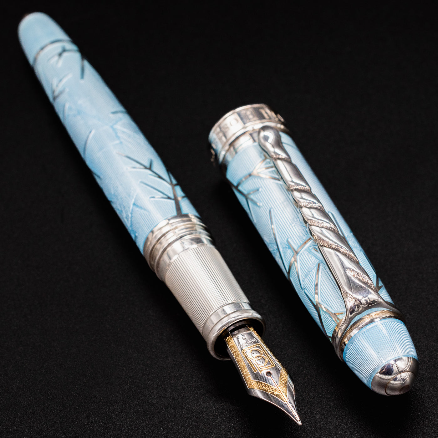 David Oscarson Winter Fountain Pen - Light Blue limited edition