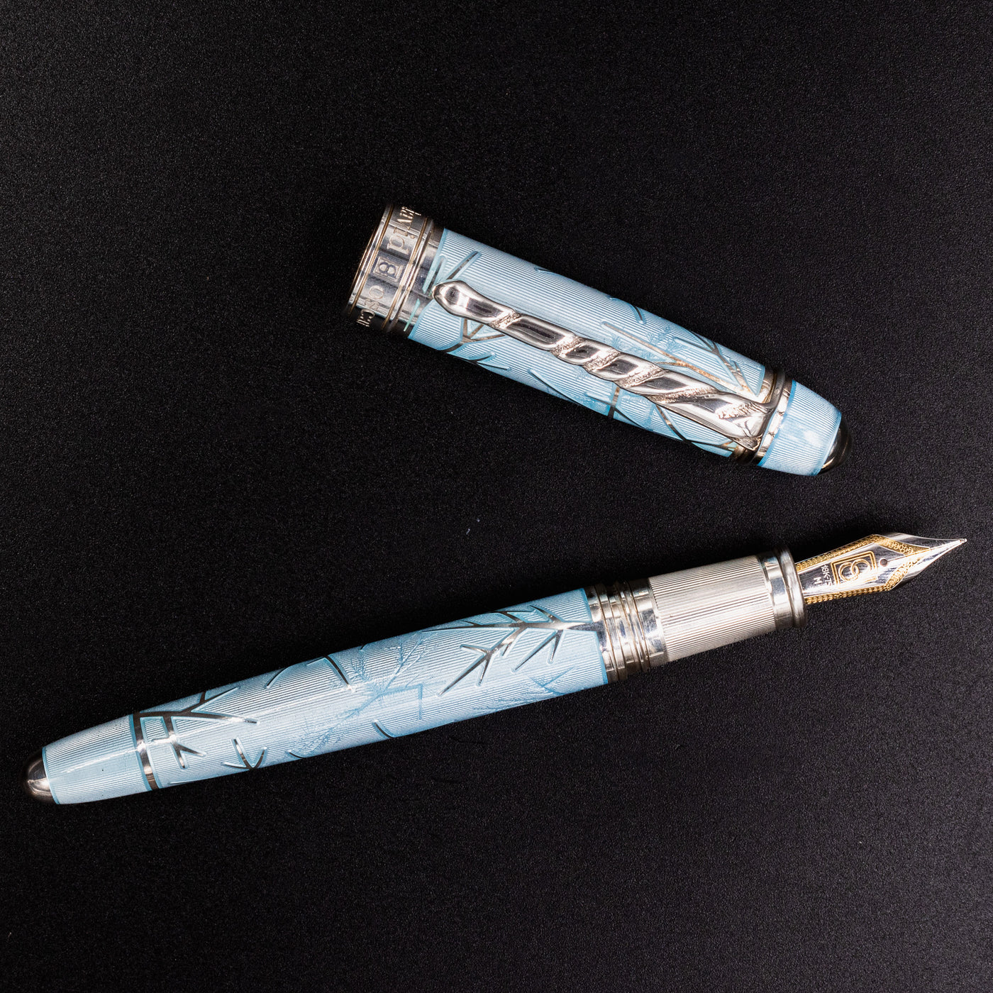 David Oscarson Winter Fountain Pen - Light Blue rare