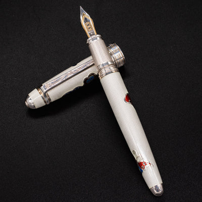 David Oscarson Wynn Las Vegas Fountain Pen - White enamel