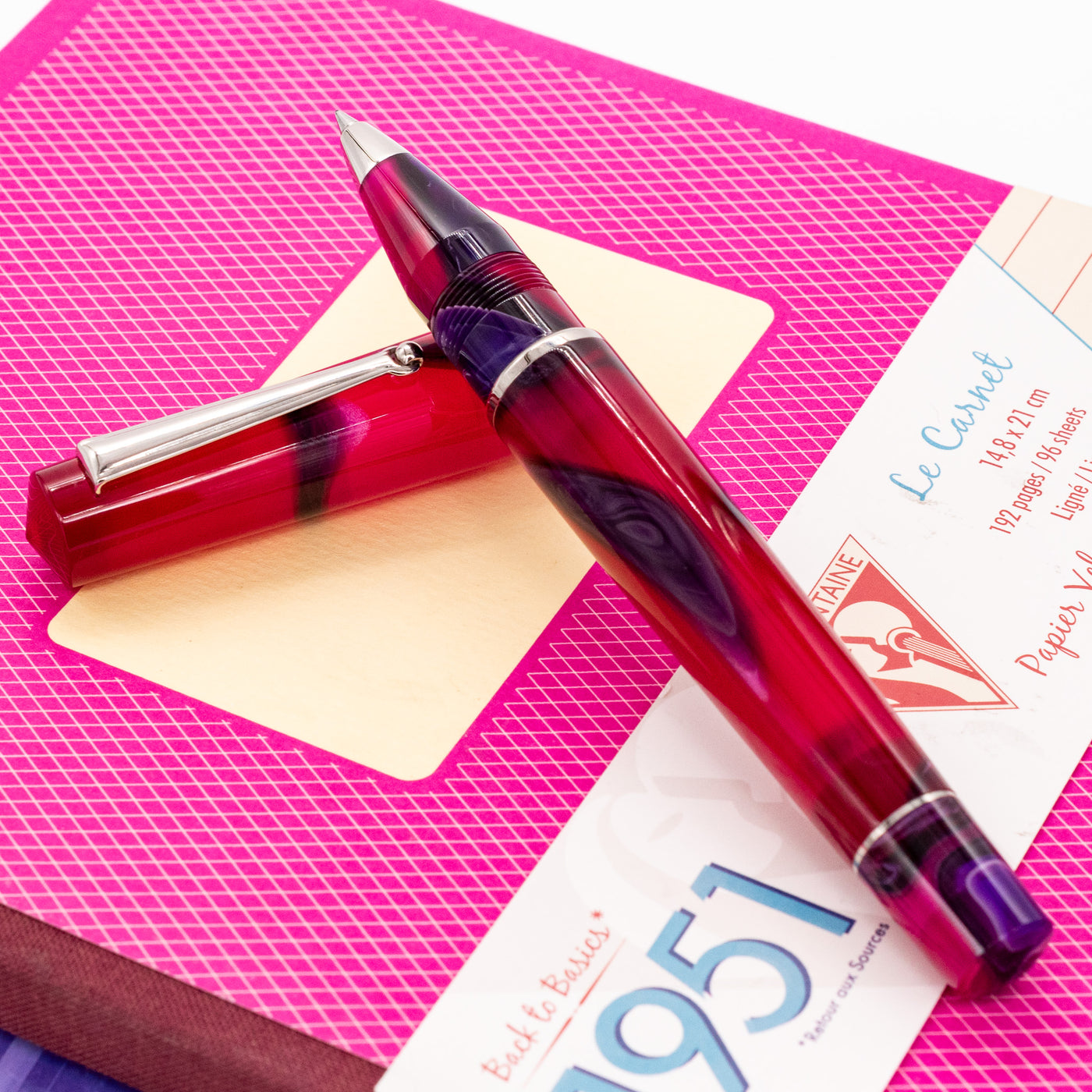 Delta Duna Rollerball Pen - Magenta Mirage purple