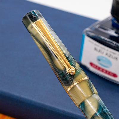 Delta Duna Ballpoint Pen - Yellow Horizon gold trim