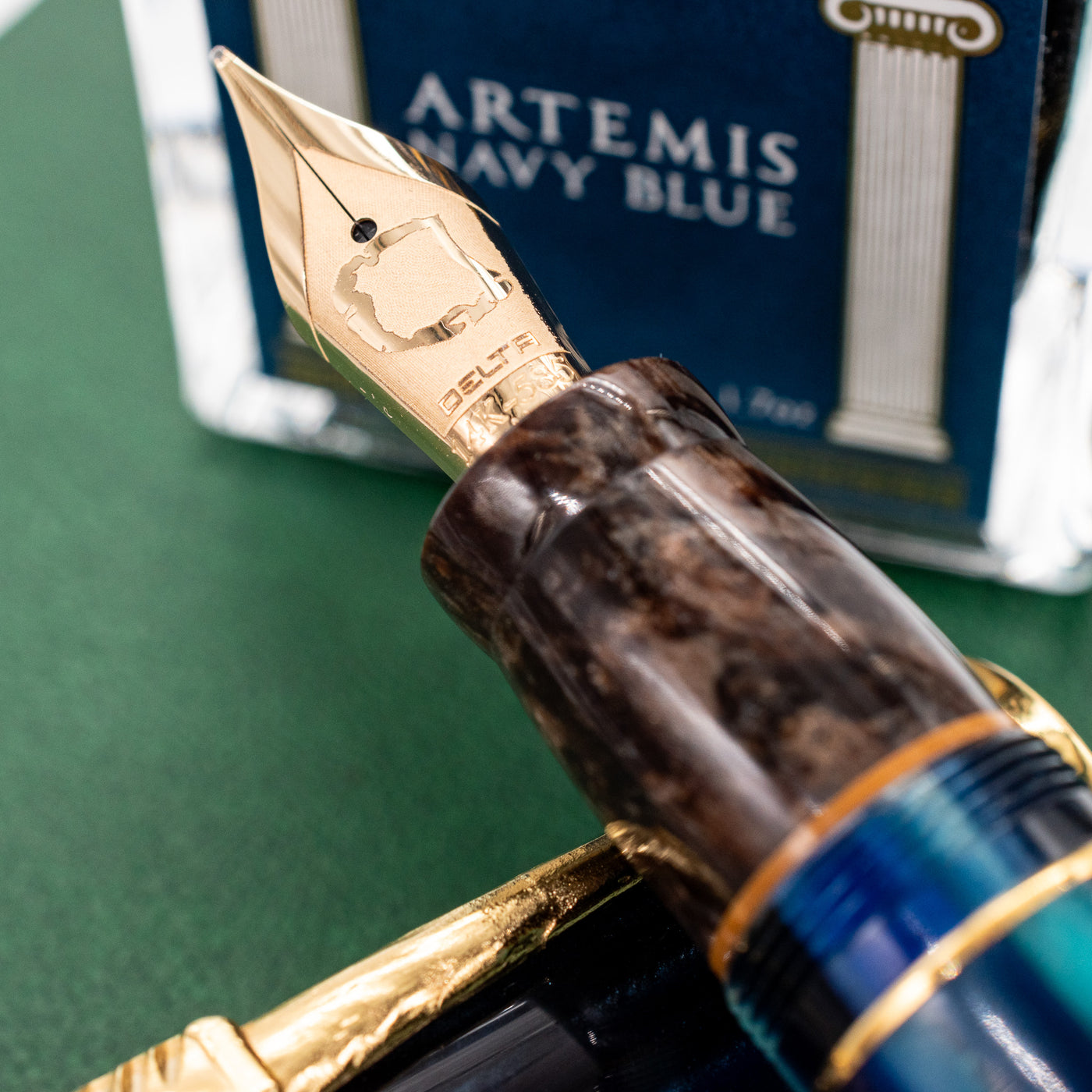 Delta Indigenous People Fountain Pen - North Sentinel 14k gold nib