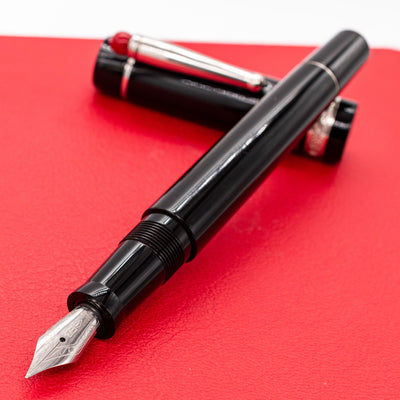 Delta WE Fountain Pen - 17 (Black) uncapped