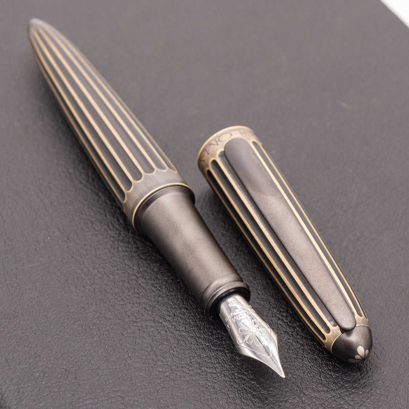Diplomat Aero Oxyd Brass Stripes Fountain Pen 2024