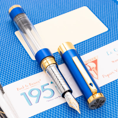 Diplomat Nexus Demo Blue & Gold Fountain Pen new