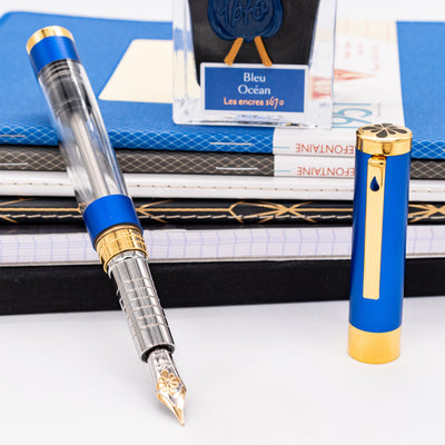 Diplomat Nexus Demo Blue & Gold Fountain Pen