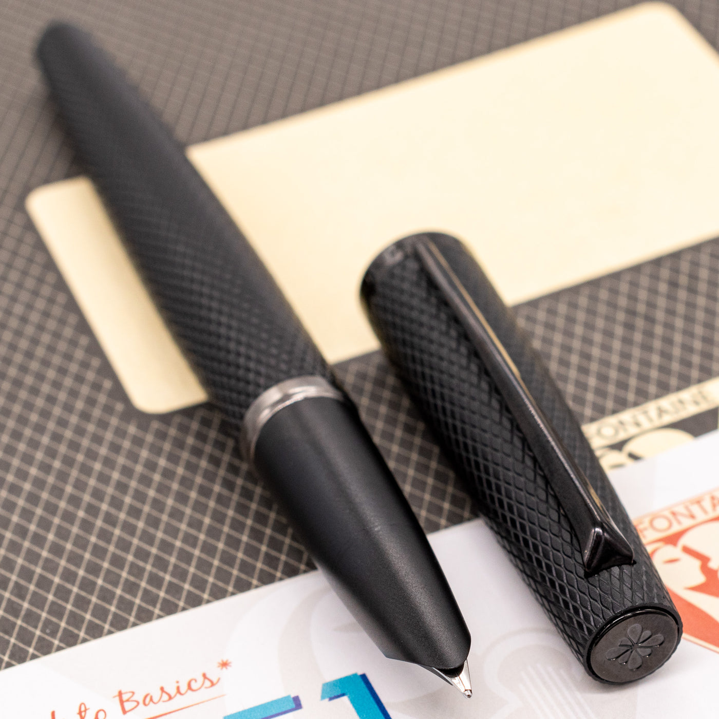 Diplomat Viper Black Fountain Pen Blacked Out