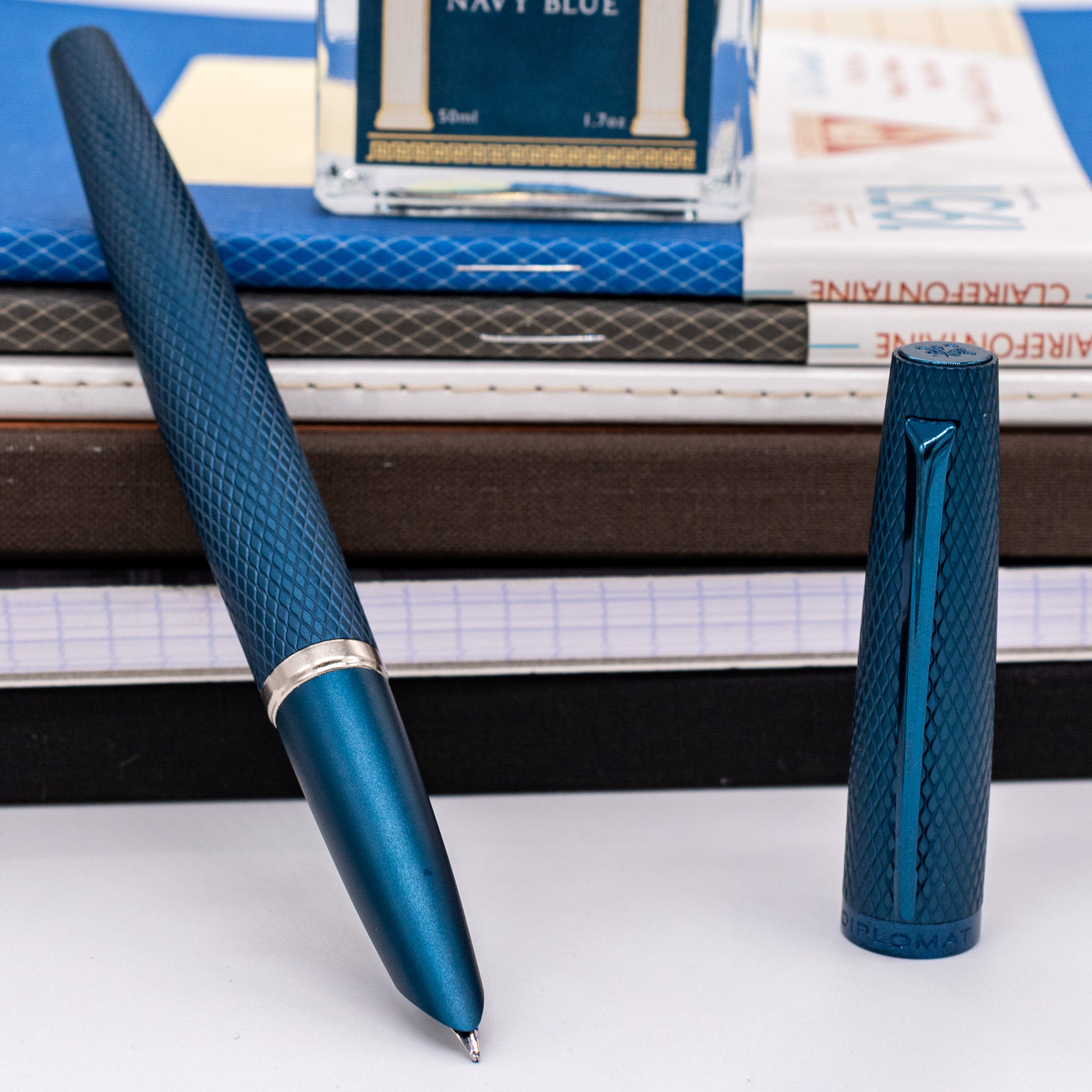 Diplomat Viper Blue Fountain Pen