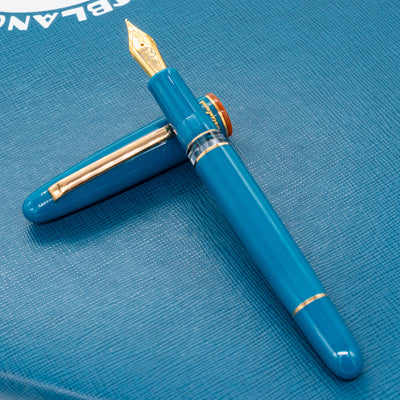 Esterbrook Estie Funky Lake Fountain Pen button piston teal blue